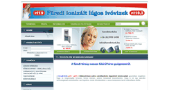 Desktop Screenshot of furedivizek.hu